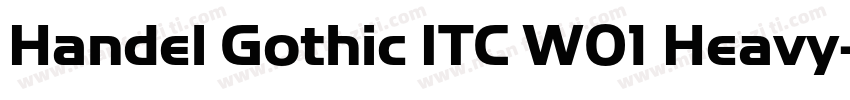 Handel Gothic ITC W01 Heavy字体转换